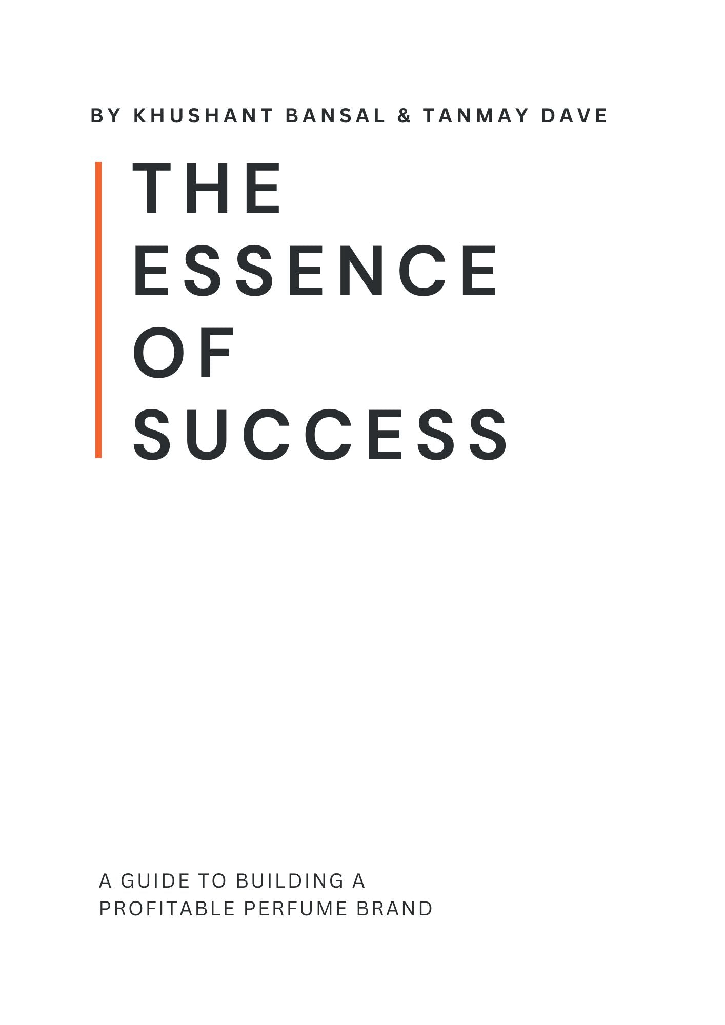 E-book The Essence of Success: A Guide to Building a Profitable Perfume Brand