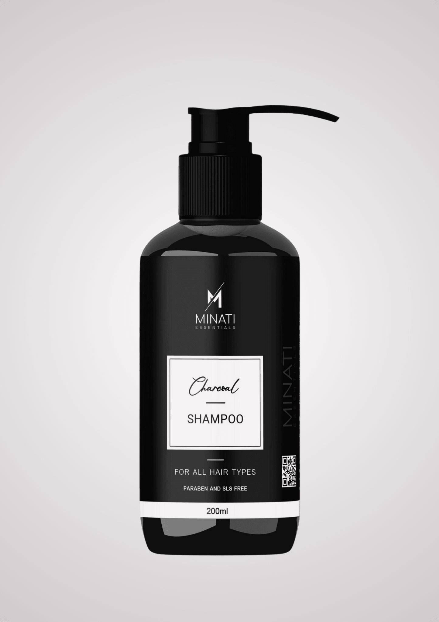 Activated Charcoal Shampoo - 200ml - Minati Luxury