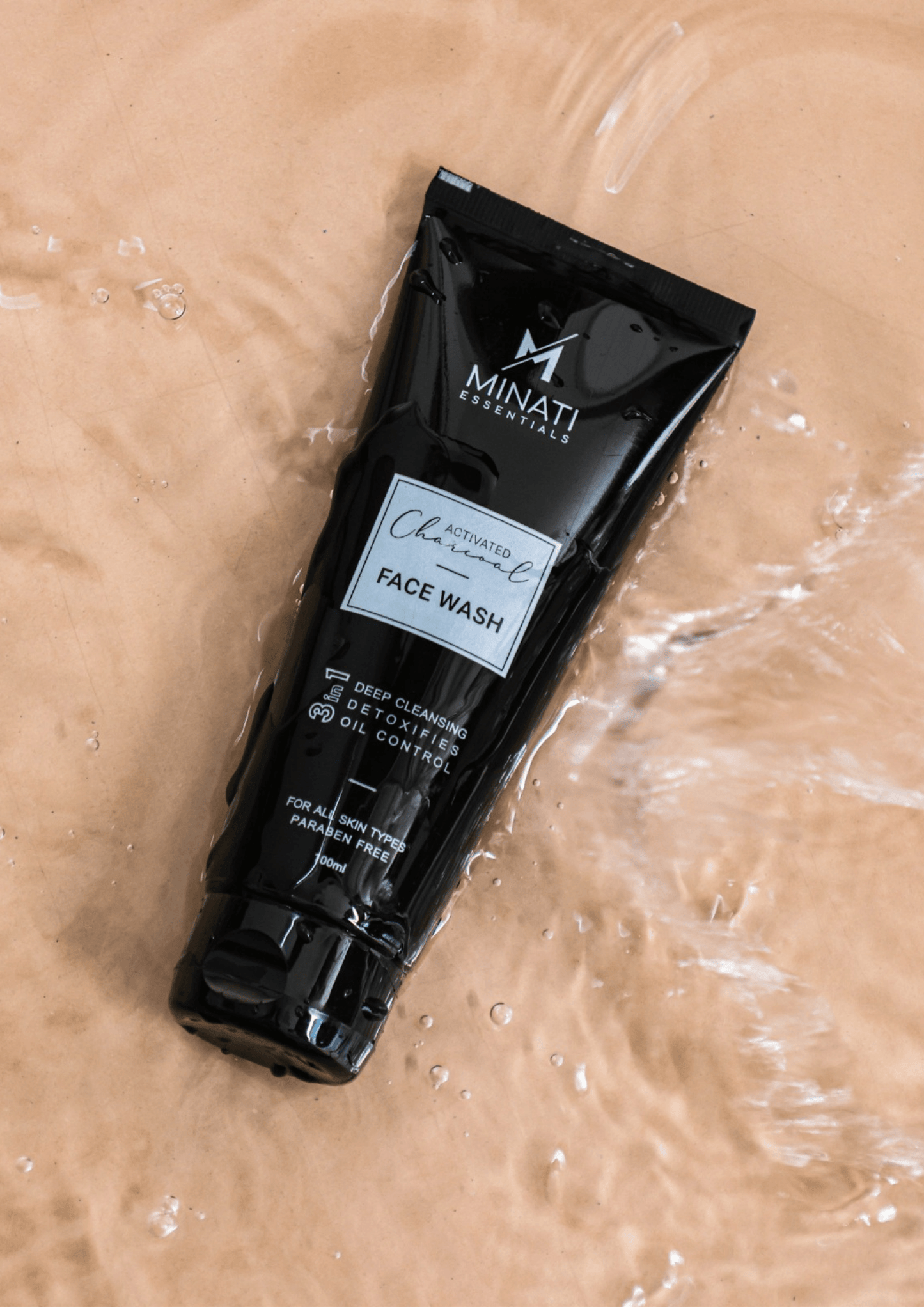 Minati Activated Charcoal Face Wash - 100 ml - Minati Luxury