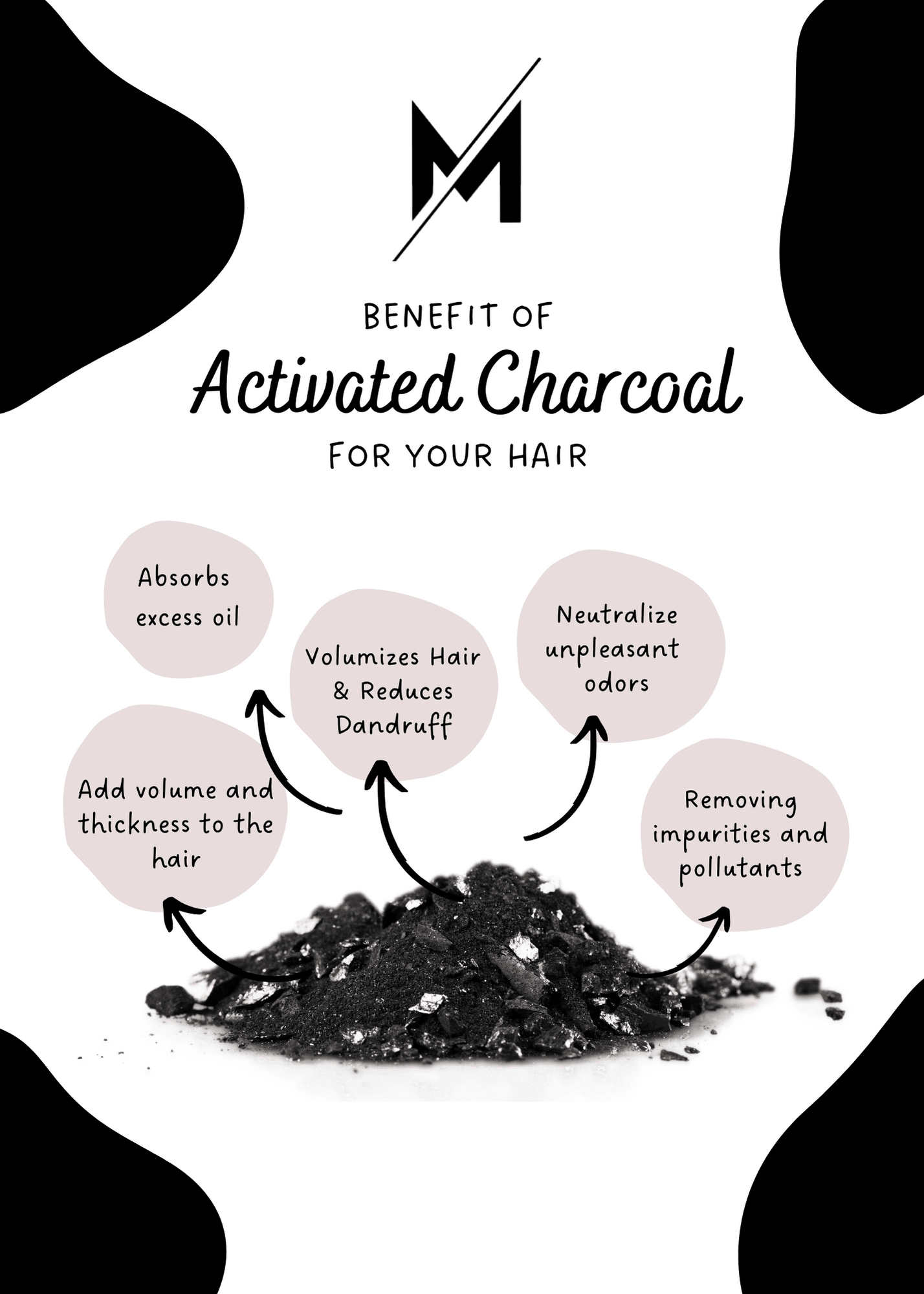 Activated Charcoal Shampoo - 200ml - Minati Luxury