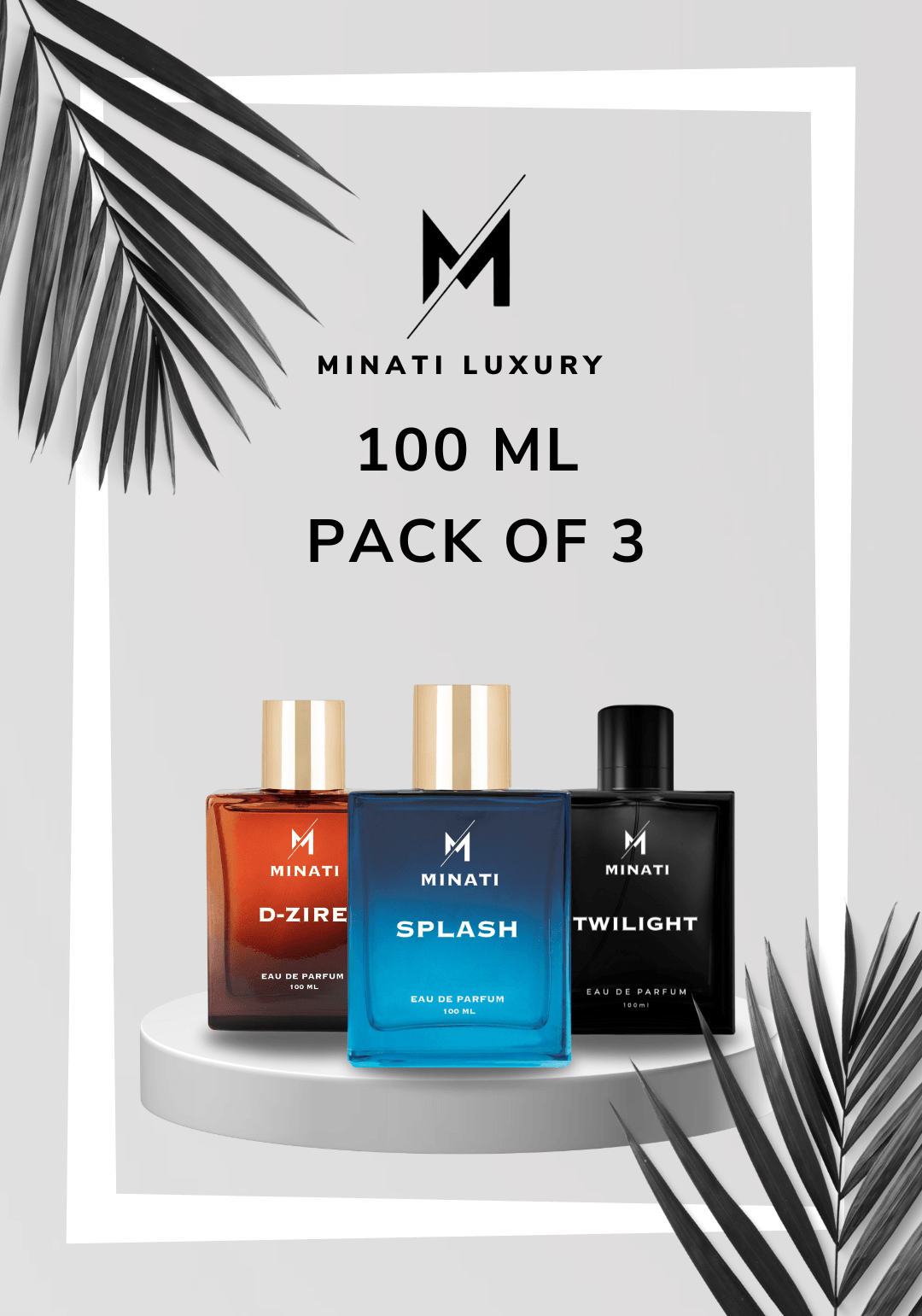 100 ml Pack of 3 Perfumes (100ml*3 Pcs) - Minati Luxury