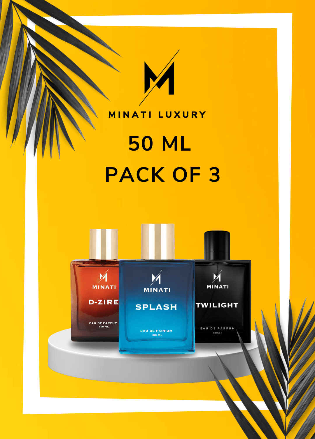 50ml Pack of 3 Perfumes (50ml * 3Pcs) - Minati Luxury